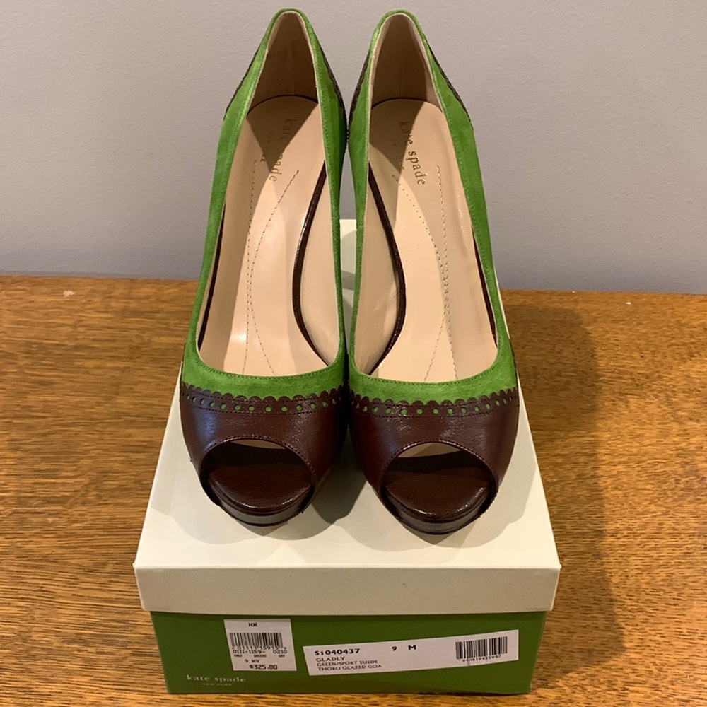Brand New in box Kate Spade platform peep toe 9